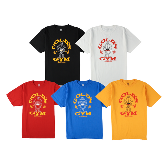 GOLD'S GYM G5190 Basic T-Shirt, 80's, Japanese Sizes [Some Items Backordered]