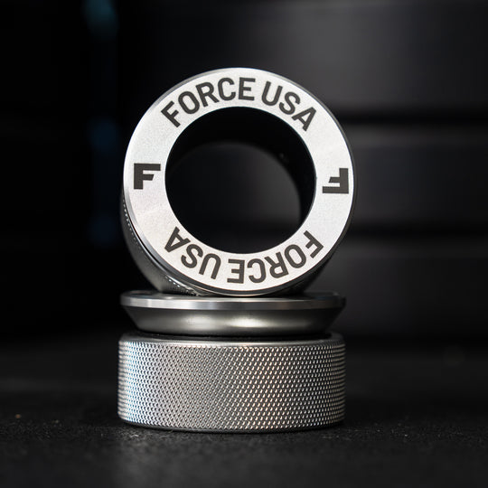 FORCE USA Excalibur Olympic Collars (Silver) / 1 Pair [Expected Late June Arrival]