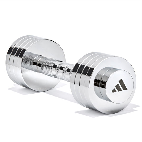 adidas Adjustable Chrome Dumbbell, 5kg (1 piece) ADWT-11400