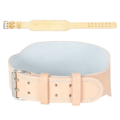 GOLD'S GYM G3322 EX Leather Belt [Natural] [Partially Out of Stock]